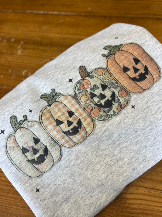 Faux Embroidered Pumpkins 🎃