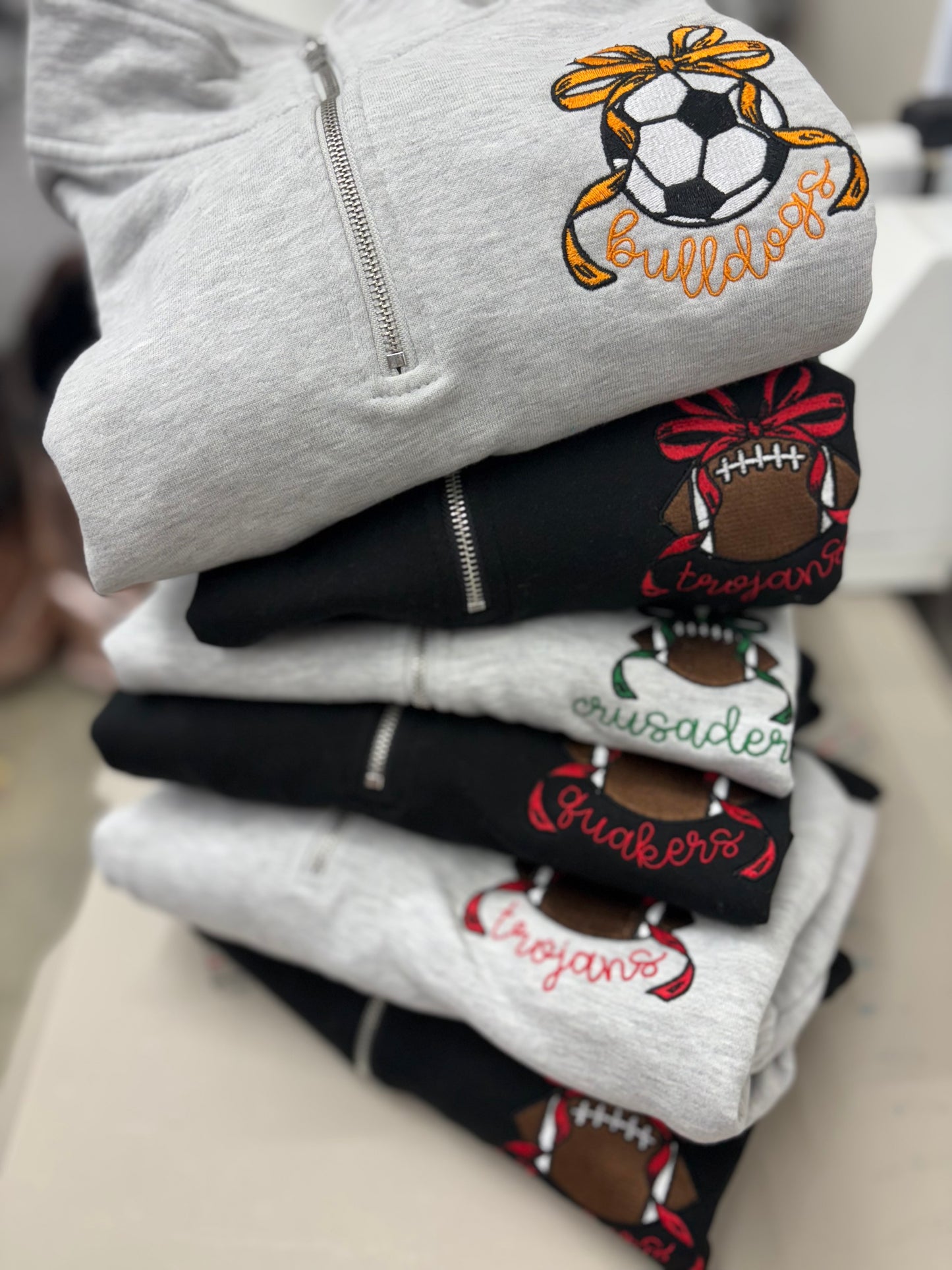 Embroidered Sport Bow