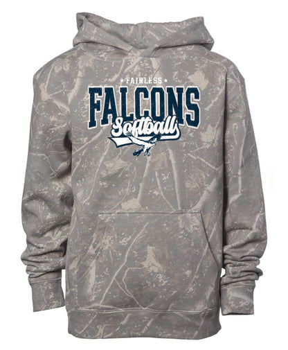 Falcons Softball Camo Hoodie