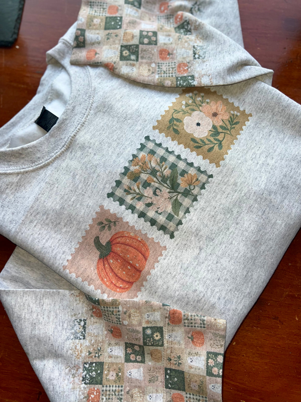 Pumpkin Floral Ghost Patchwork - Cuffs