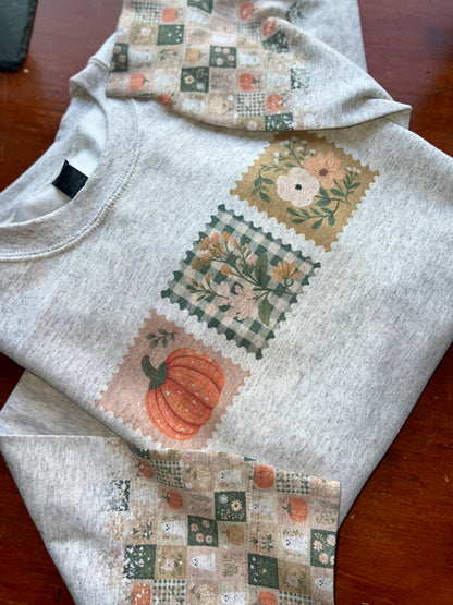 Pumpkin Floral Ghost Patchwork - Cuffs