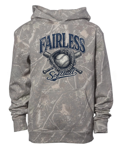 Vintage Fairless Softball Camo Hoodie