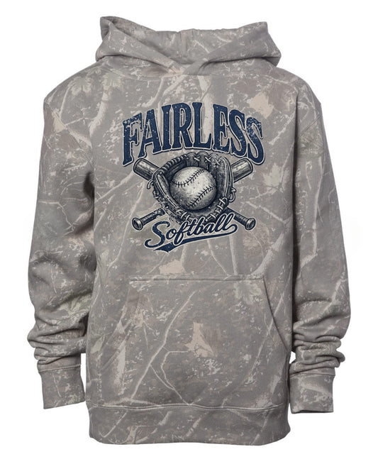 Vintage Fairless Softball Camo Hoodie