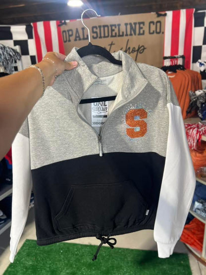 Cropped Spangle School Pocket