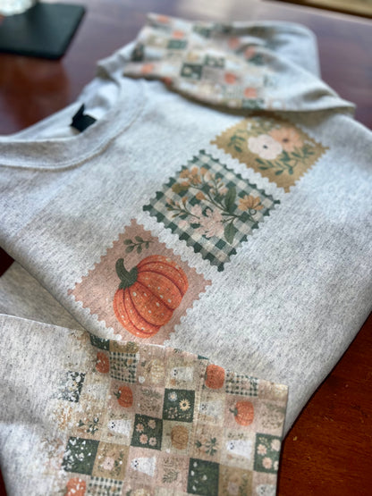 Pumpkin Floral Ghost Patchwork - Cuffs
