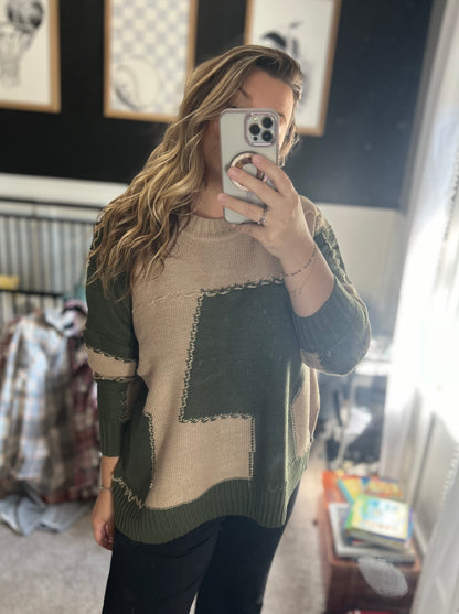Colorblock Sweater