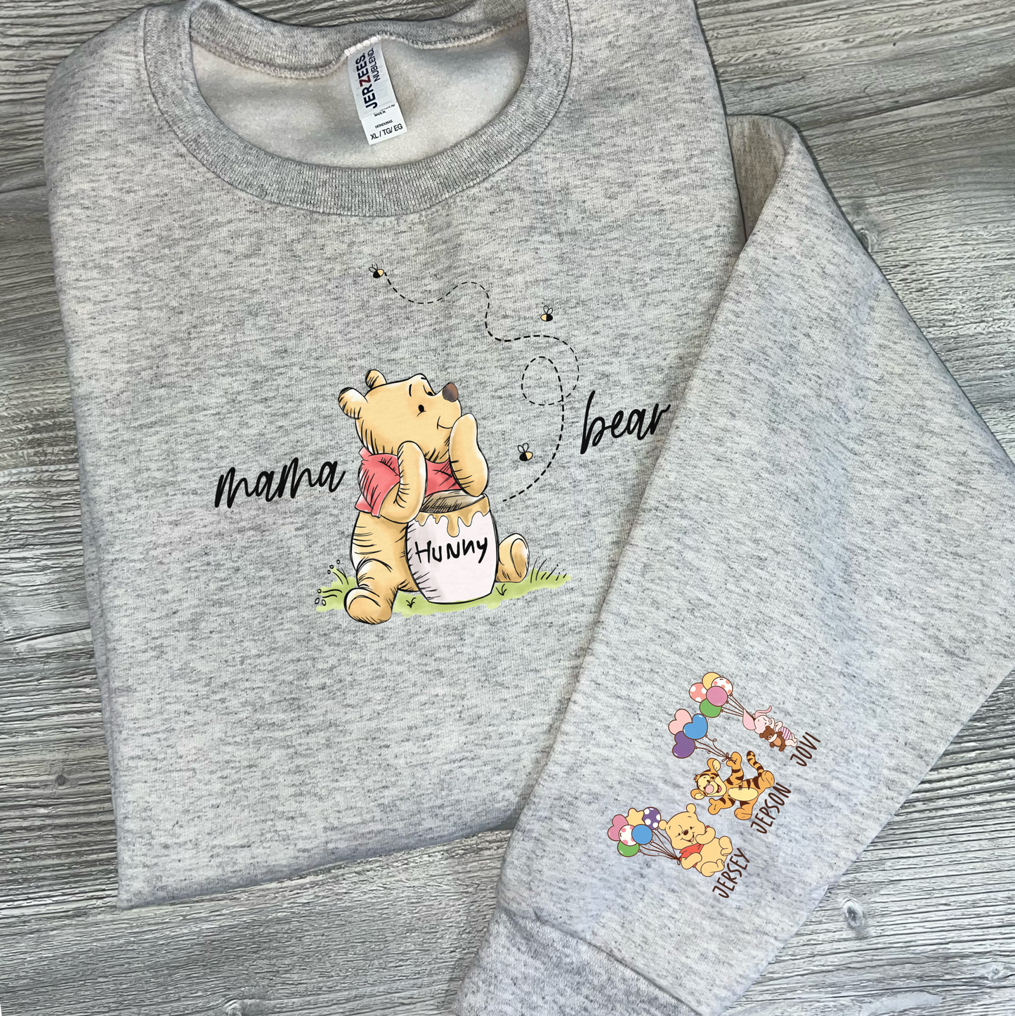 Custom Bear 🍯 - With Names On Sleeve