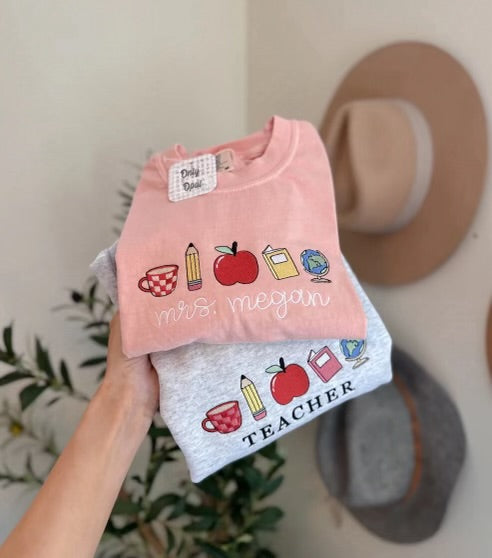 Personalized Teacher Icons 🍏