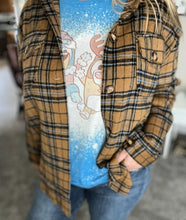 Load image into Gallery viewer, Camel Plaid Shacket
