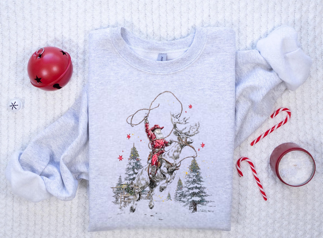 Vintage Cowboy Santa