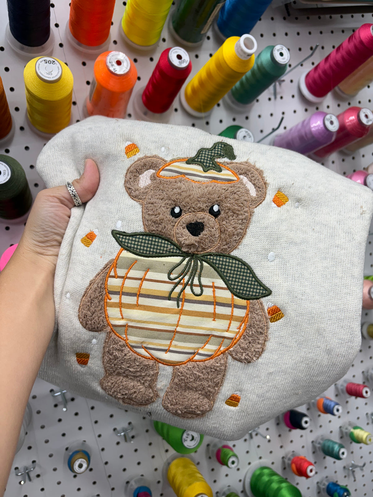 Pumpkin Bear Sweater 🧸