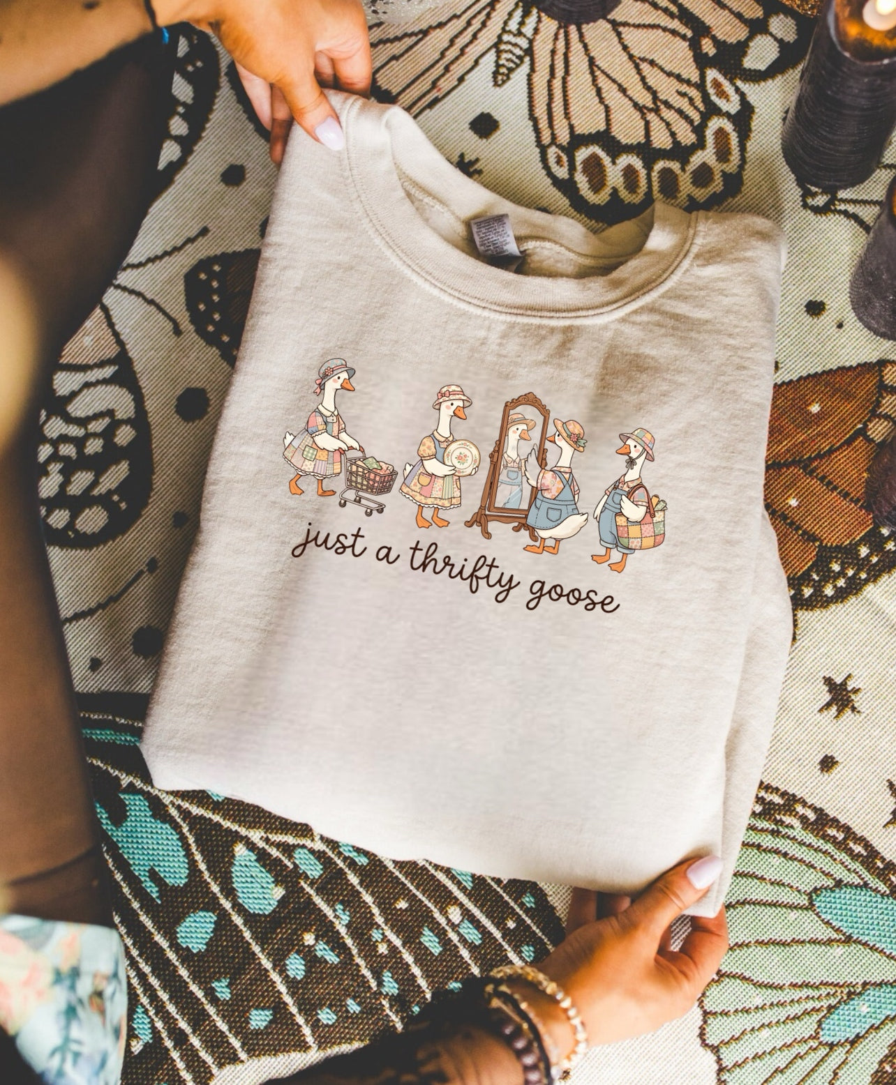 Thrify Goose Crewneck by Only Opal