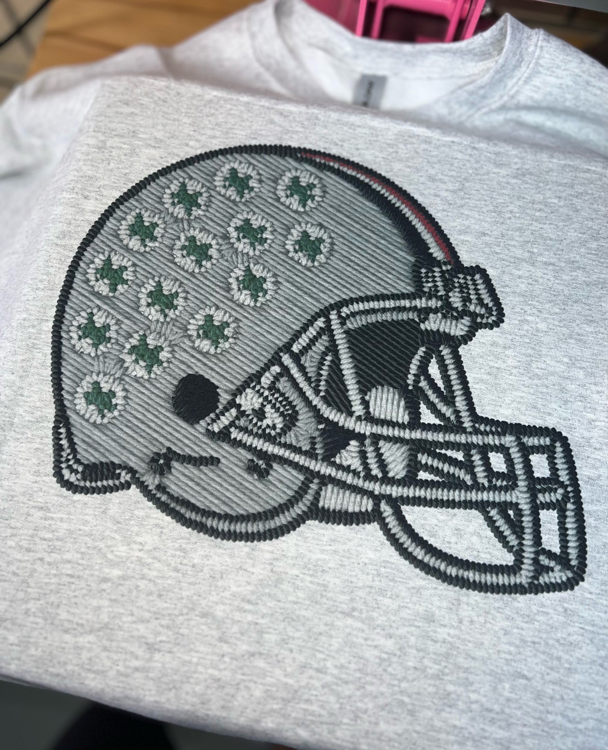 faux football helmet Bucks Faux Embroidered Helmet – Only Opal Designs